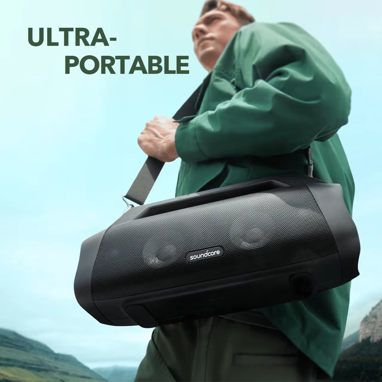 Soundcore by Motion Boom plus Portable Speaker 80W Speaker Stereo Sound Bluetooth Speakers Sound Box Speaker Bluetooth