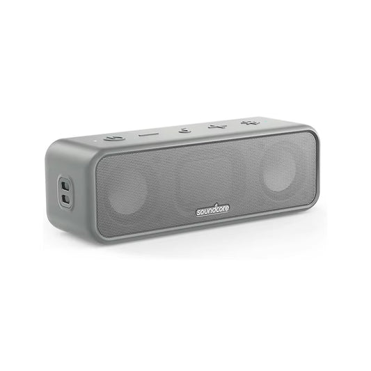 Soundcore 3 Bluetooth Speaker with Stereo Sound, Pure Titanium Diaphragm Drivers, Partycast Technology, Bassup, 24H Playtime